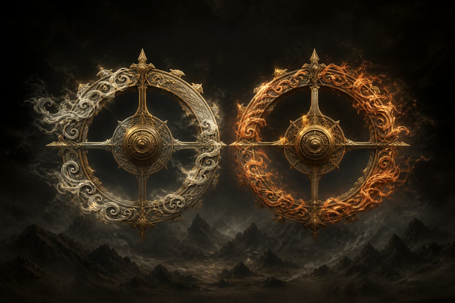 Portrait of Wind-Fire Wheels: Flying instrument of Qianyuan Mountain