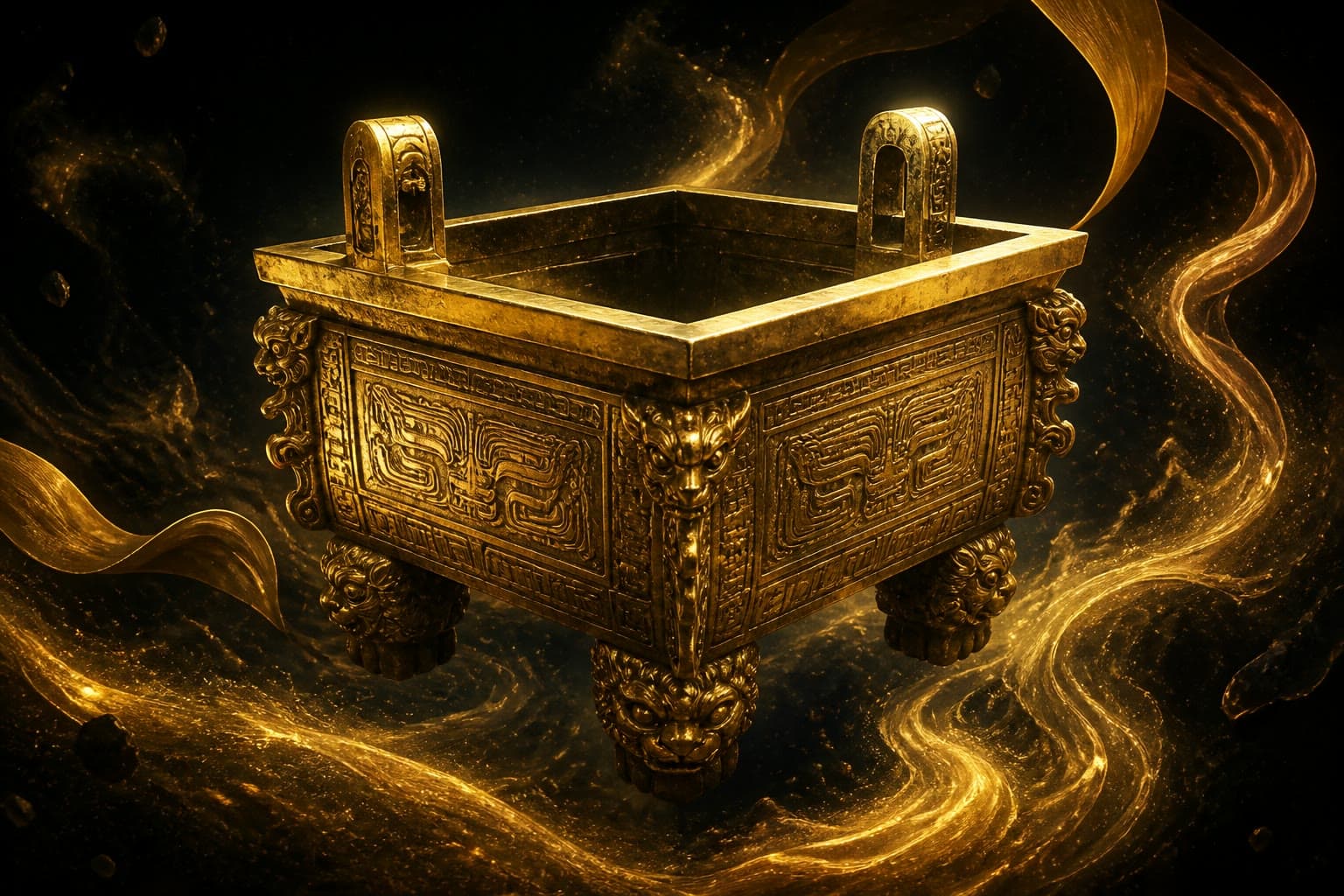 Portrait of Hunyuan Golden Dipper: Top primordial numinous treasure