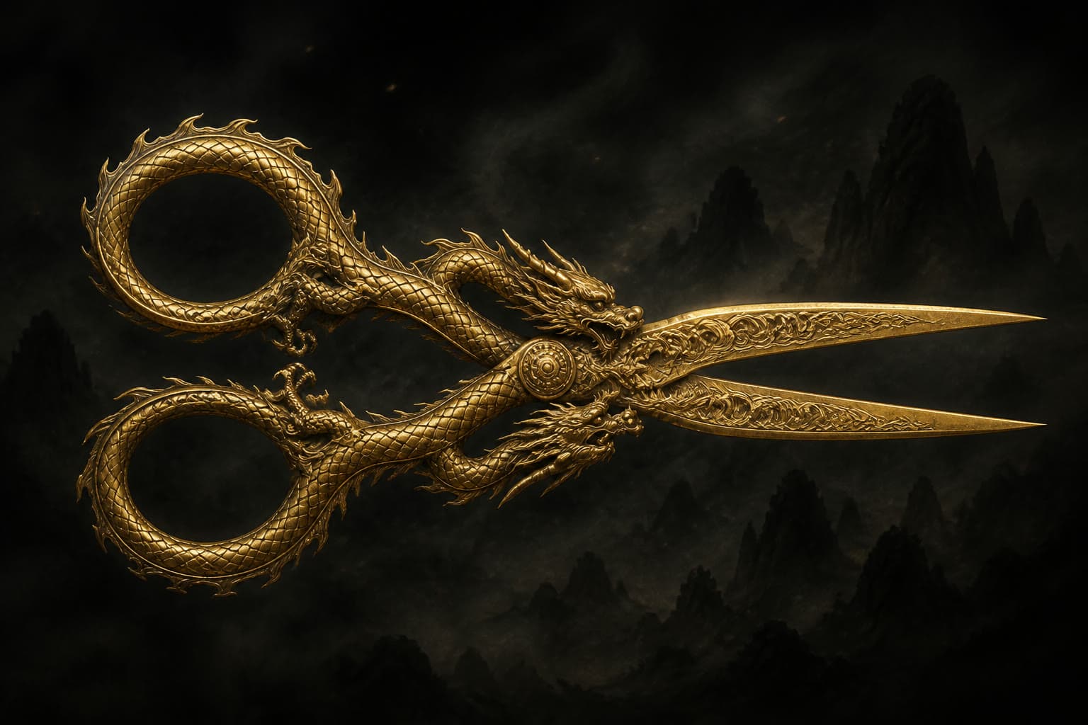 Portrait of Golden Serpent Scissors: Treasure of slaughter from Three Immortals Isle