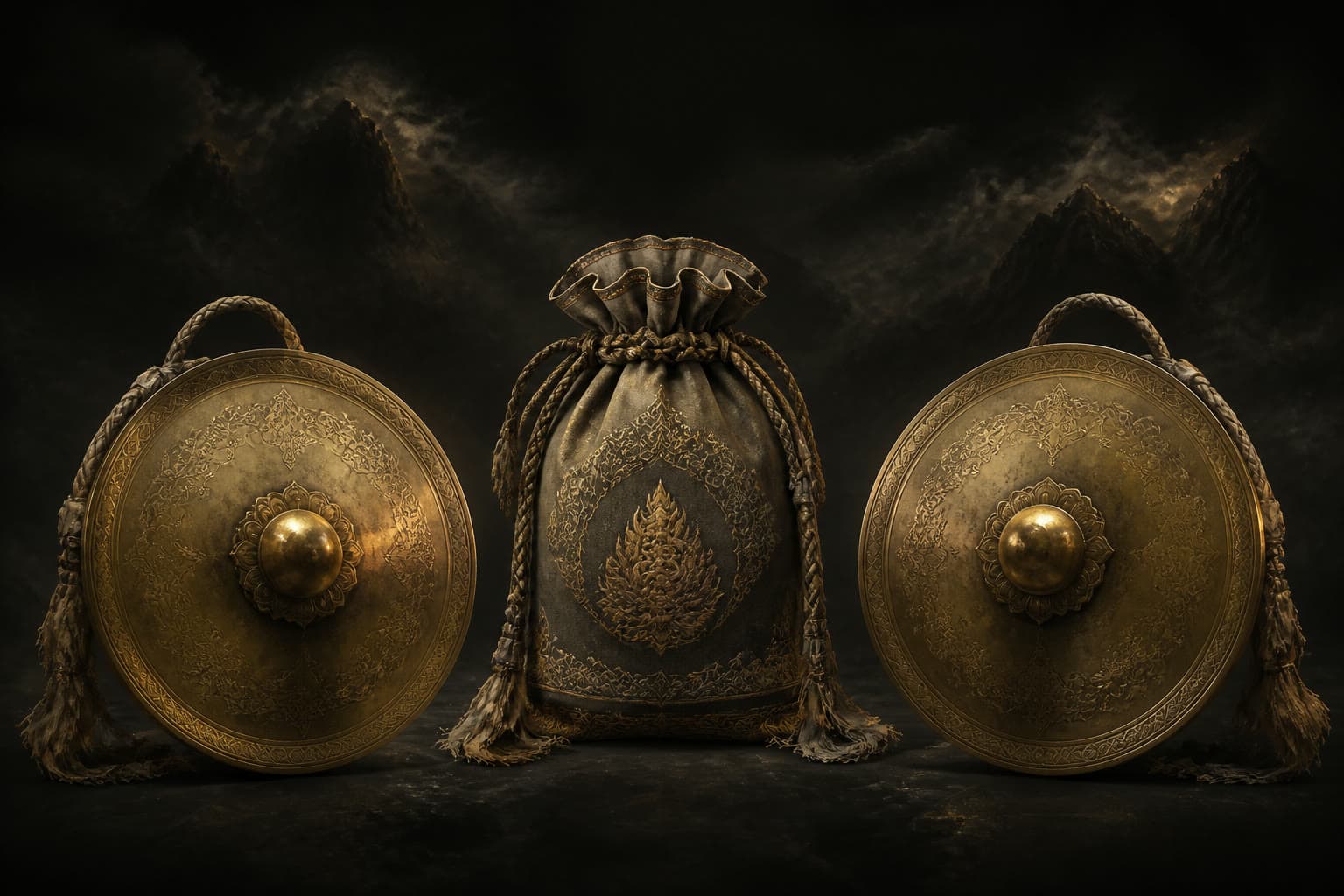 Portrait of Human-Seed Bag and Golden Cymbals: Treasures from Maitreya’s seat