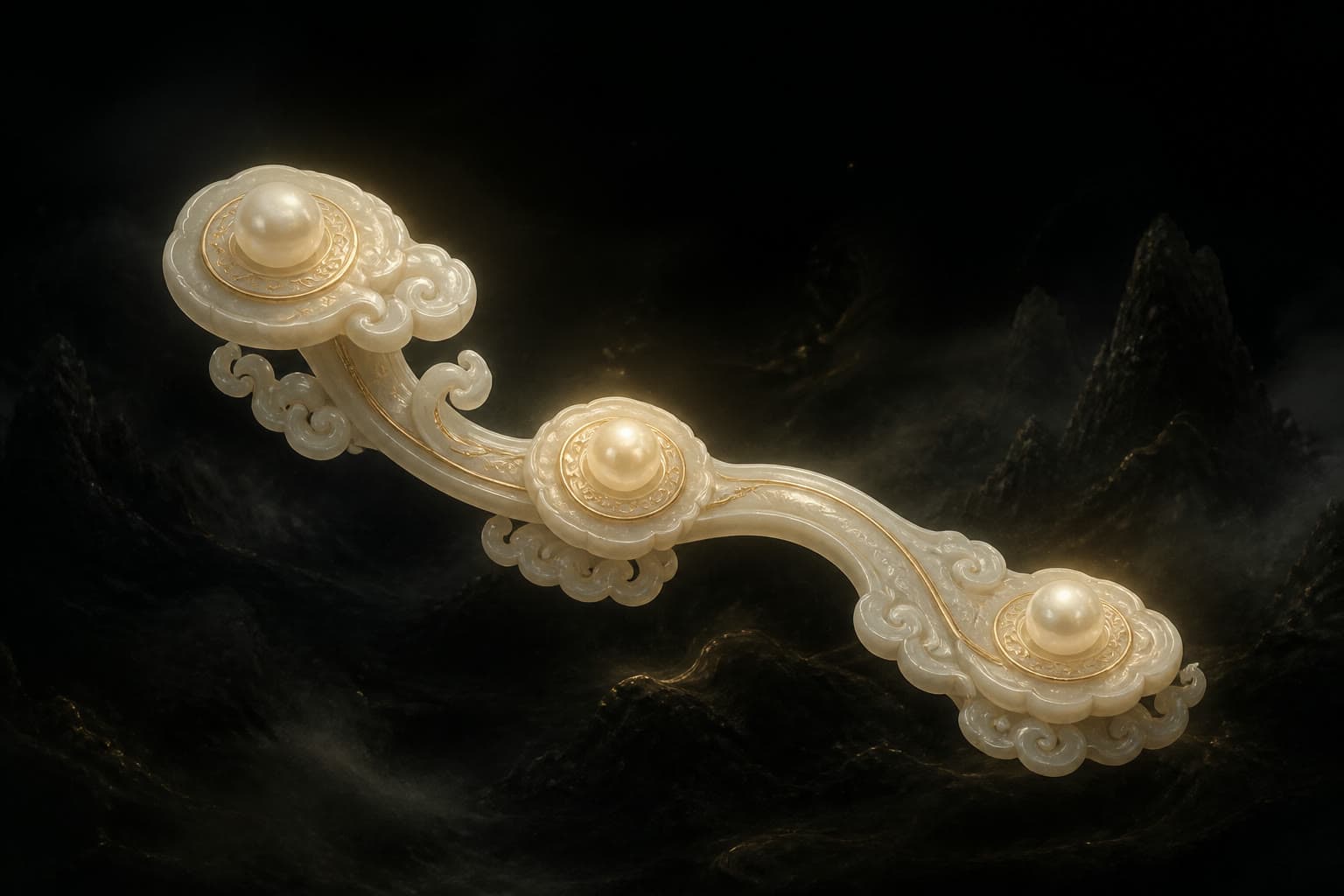 Portrait of Three-Treasure Jade Ruyi: A saint’s instrument