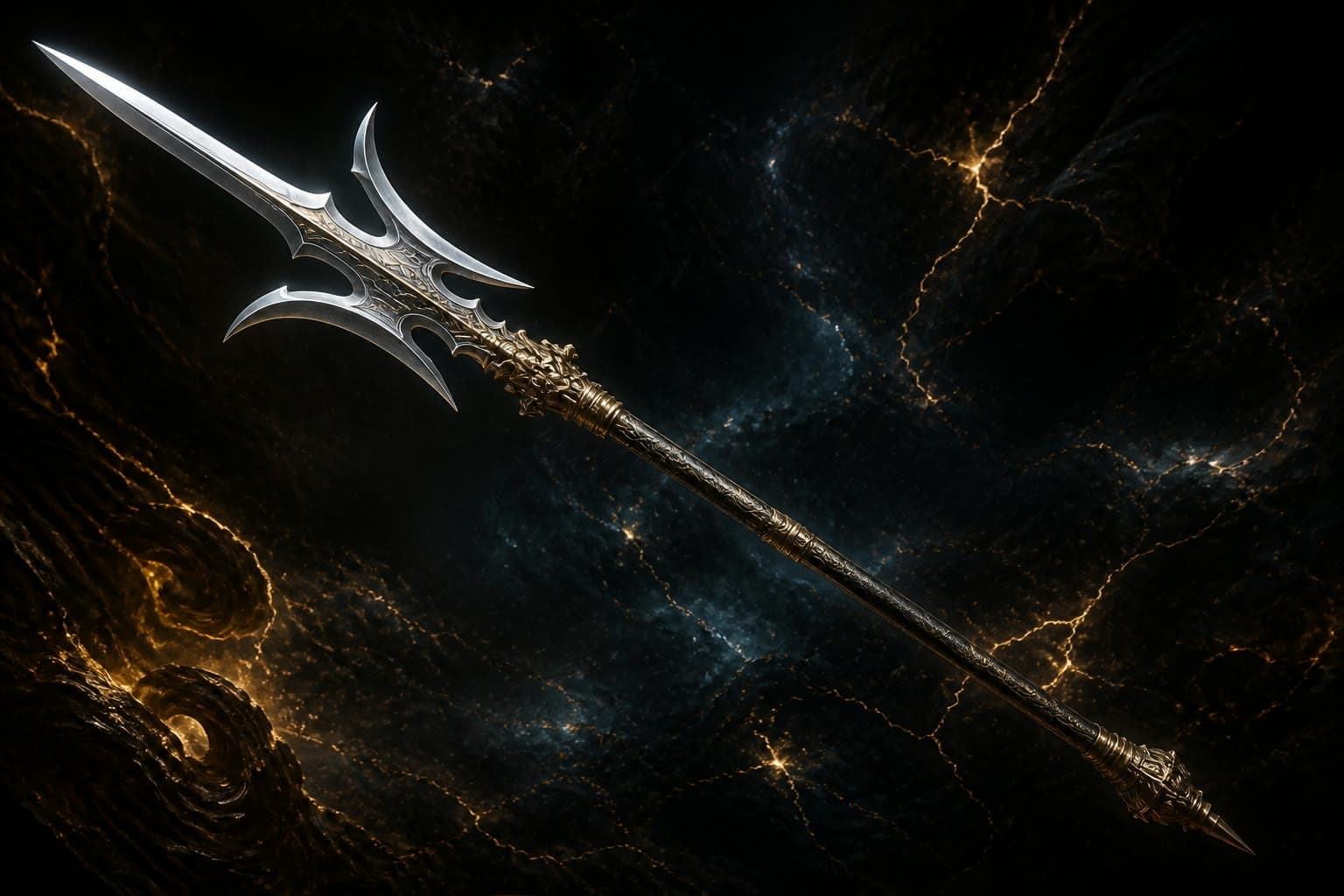 Portrait of Three-Pointed Double-Edged Blade: Immortal divine weapon