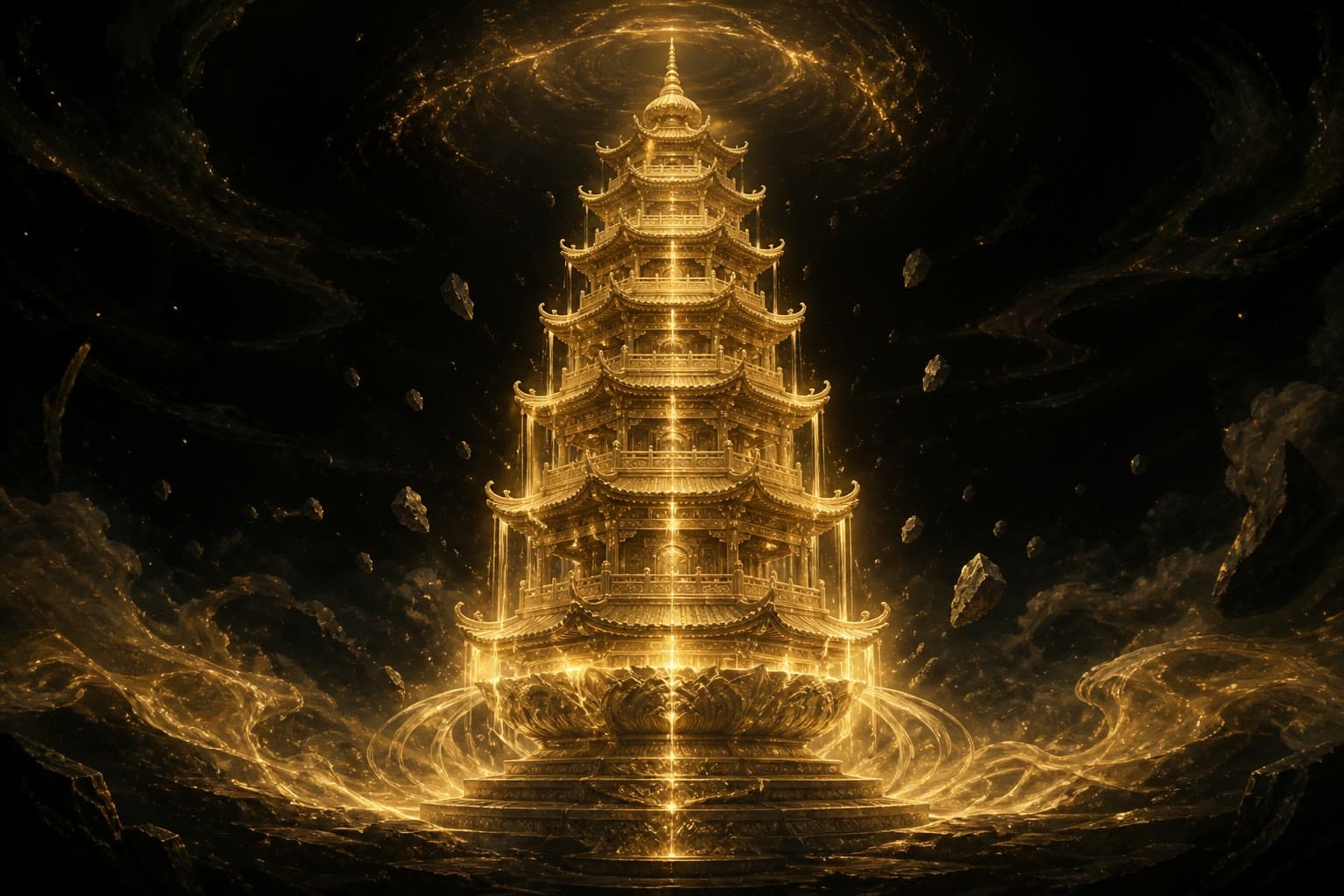 Portrait of Xuanhuang Exquisite Pagoda: Acquired supreme treasure of merit