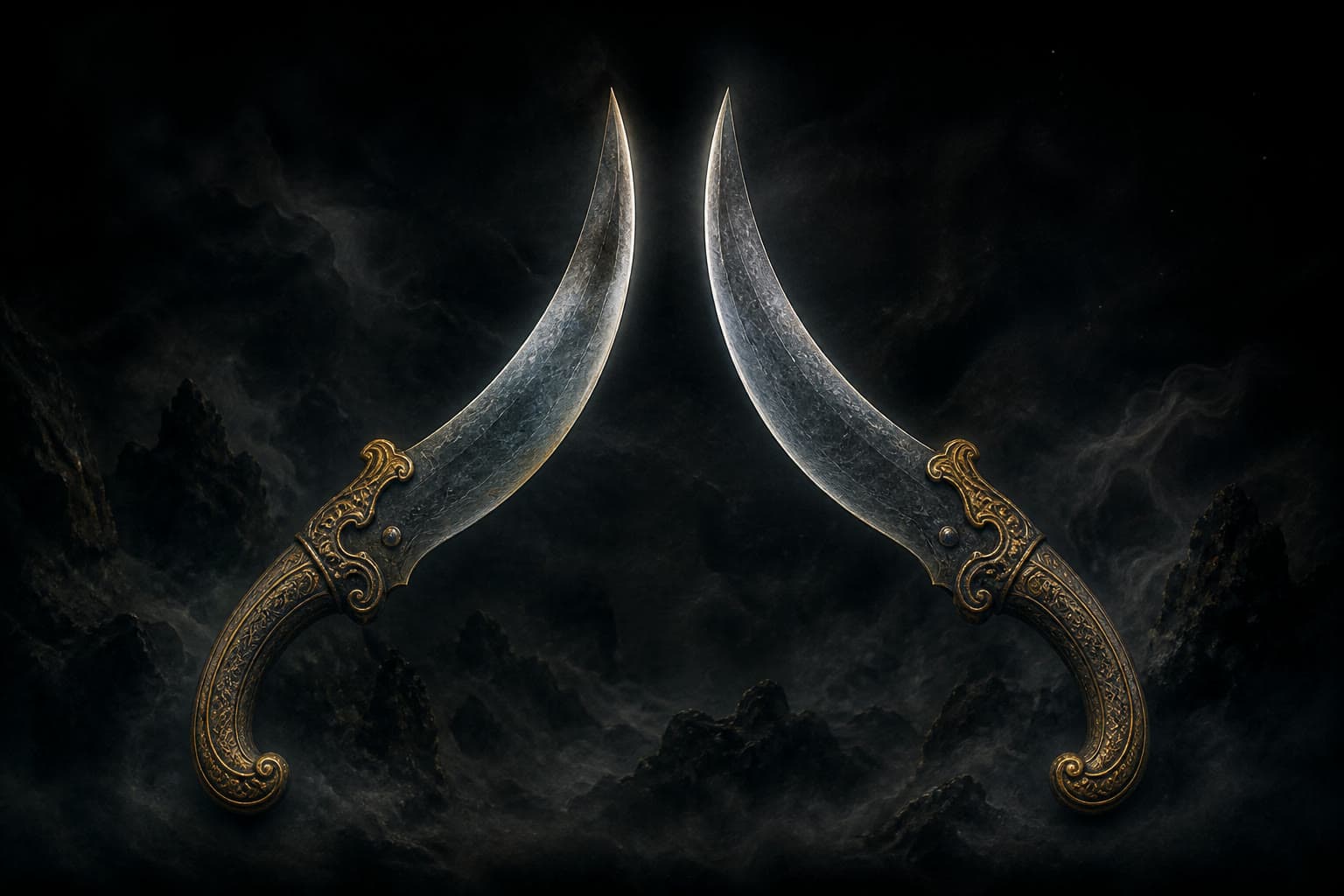 Portrait of Wugou Twin Swords: Divine weapon of Mount Jiugong