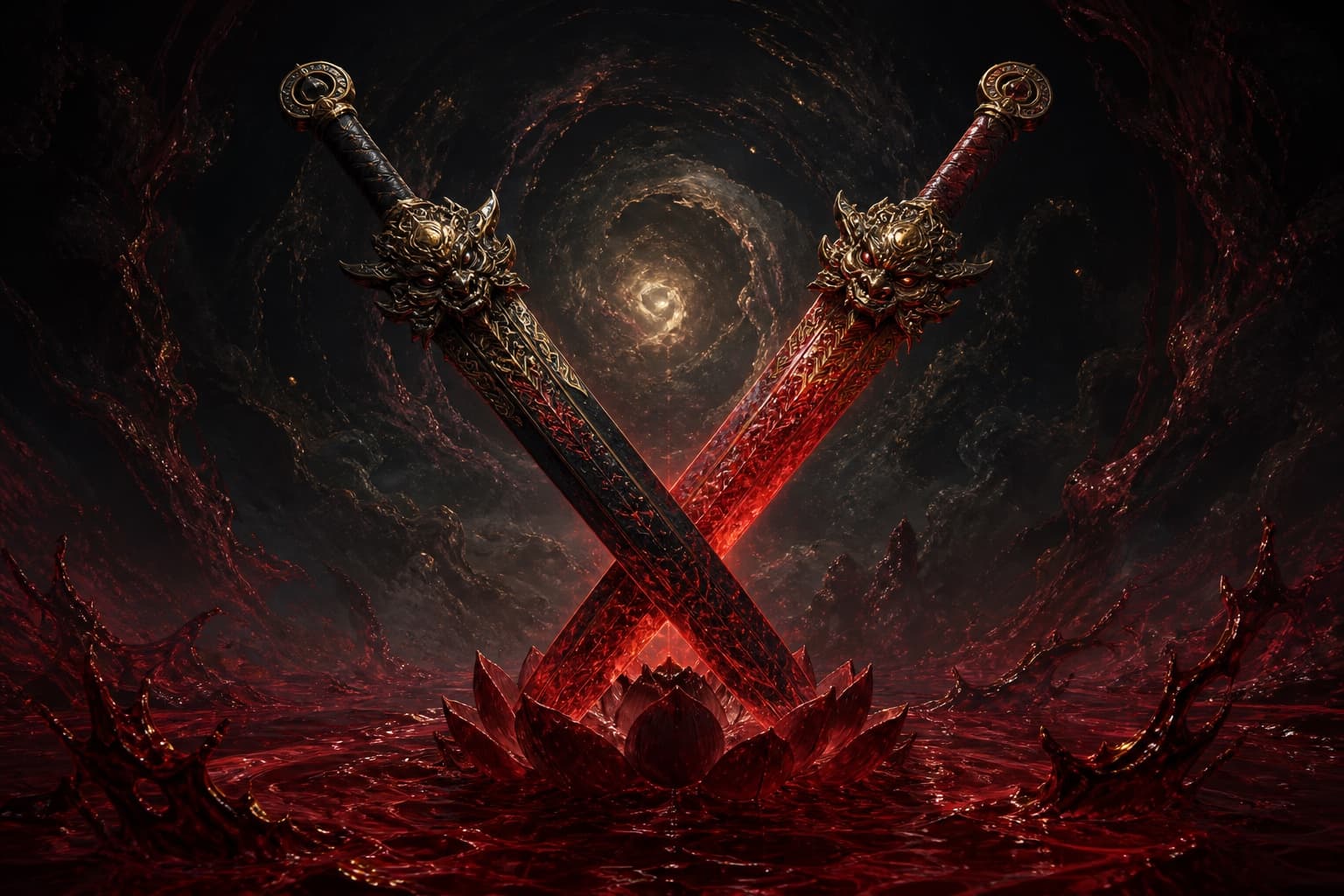 Portrait of Yuantu and Abi: Numinous treasure of slaughter