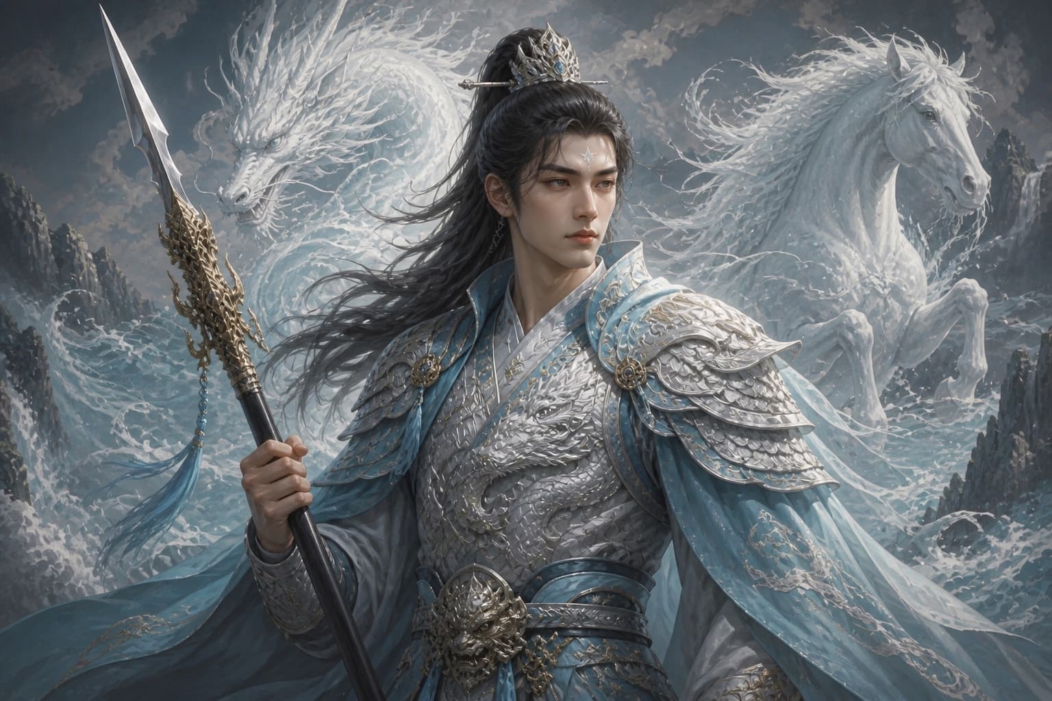 Portrait of Bailongma: Third prince of the Western Sea · dragon-horse of the pilgrimage