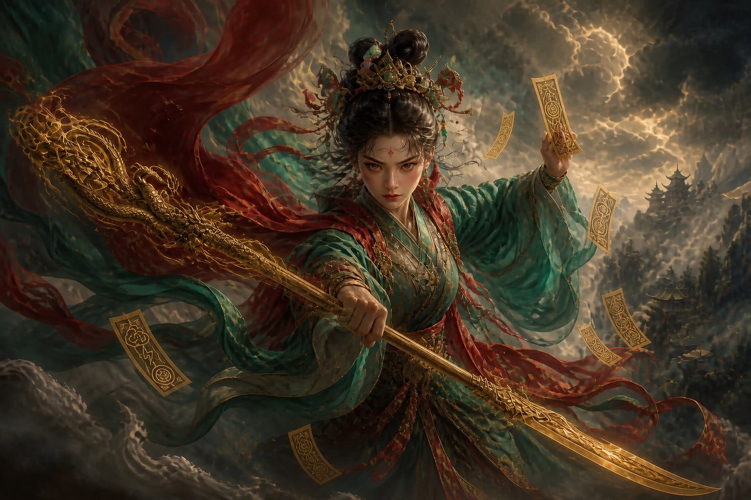 Portrait of Bixiao: One of the Three Xiao ladies