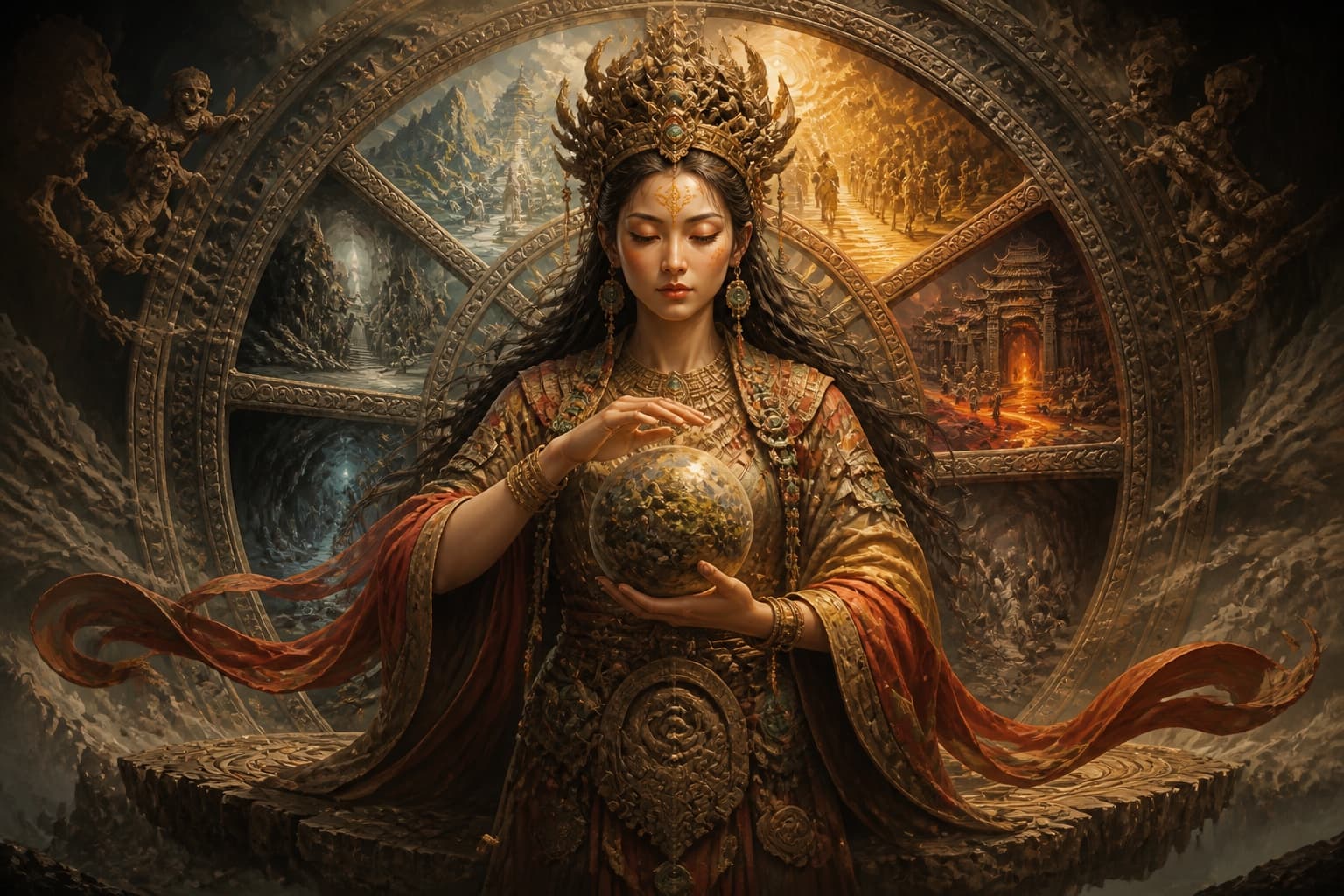 Portrait of Houtu: She who became the six paths of rebirth