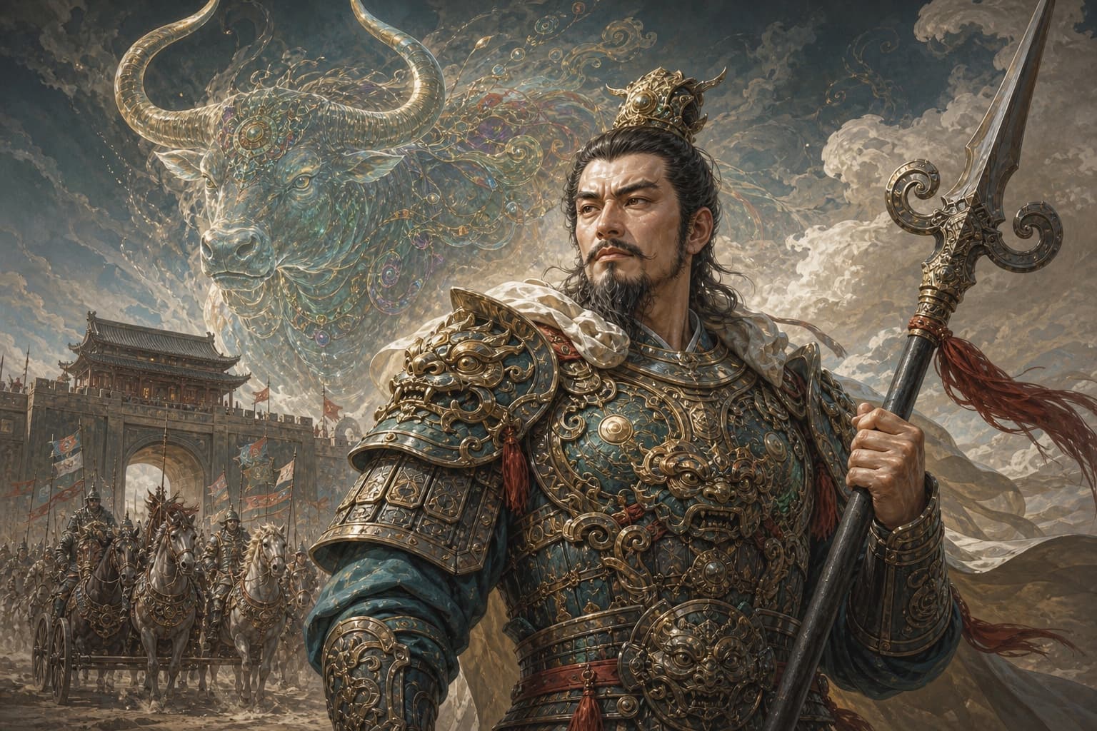 Portrait of Huang Feihu: King of Martial Achievement · defector to Zhou