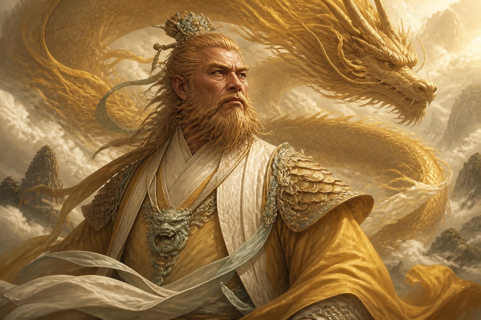 Portrait of Huanglong Zhenren: One of the Twelve Golden Immortals