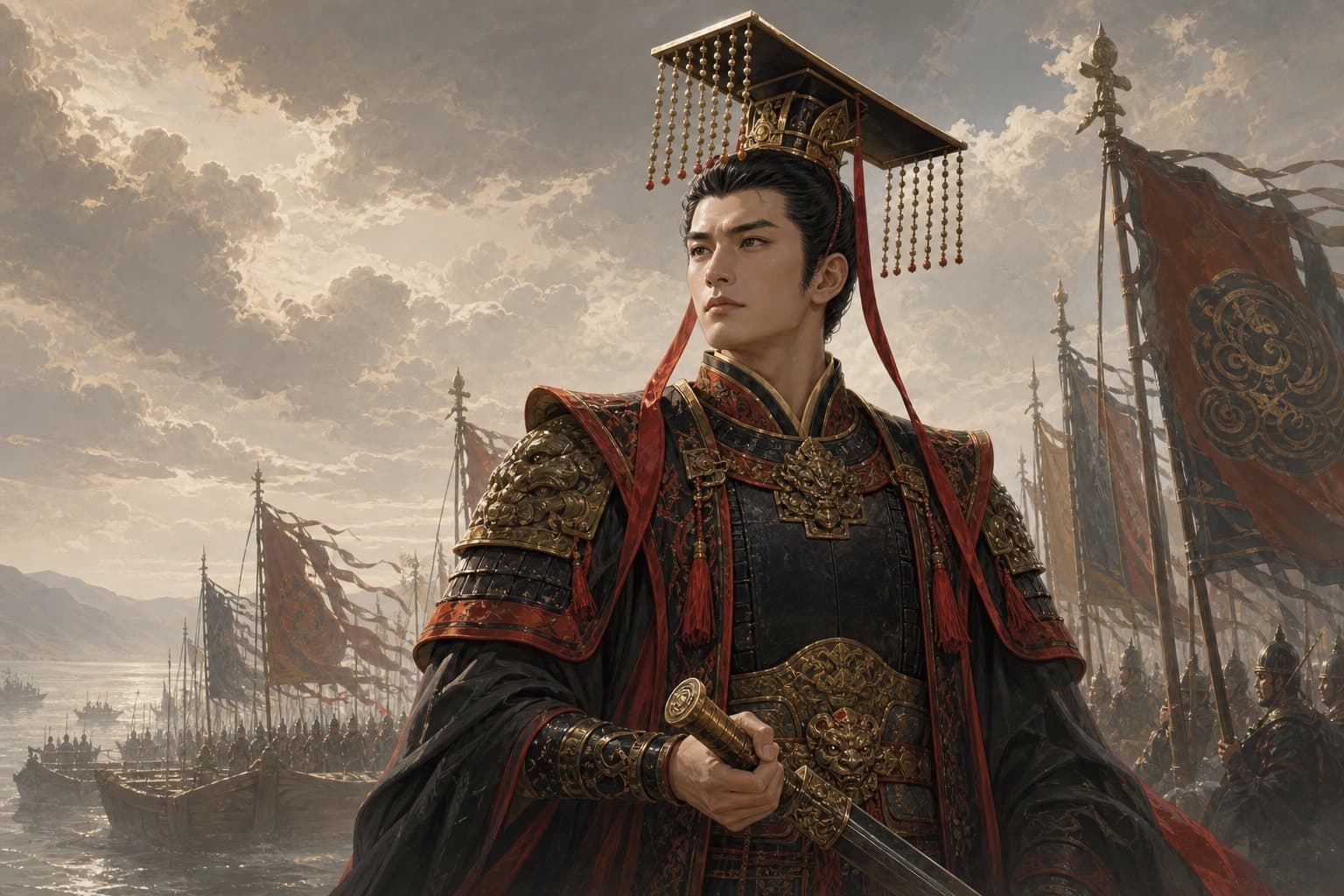 Portrait of Ji Fa: King Wu’s campaign against Zhou