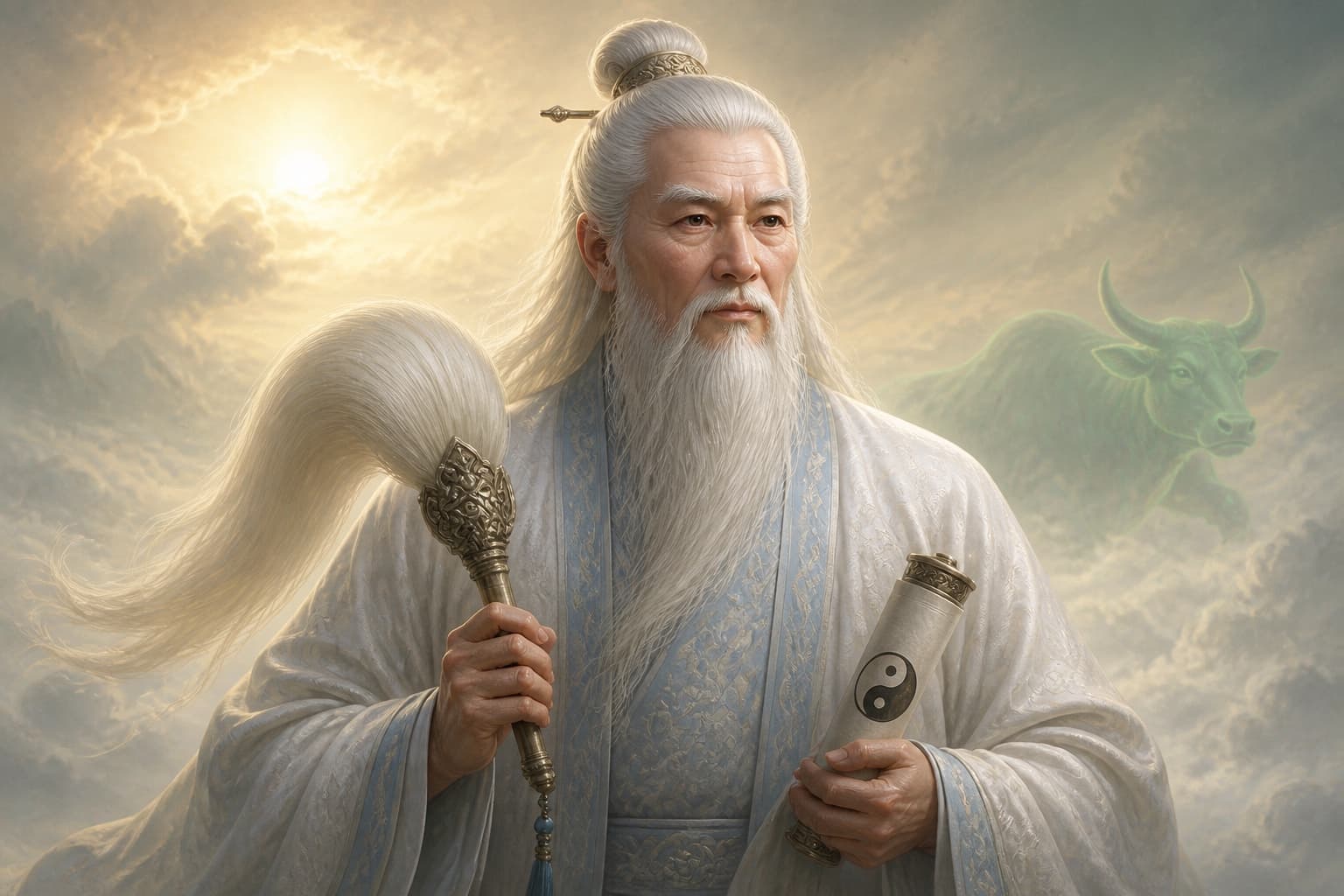 Portrait of Taiqing Laozi: First of the Three Pure Ones · head of the Human Sect