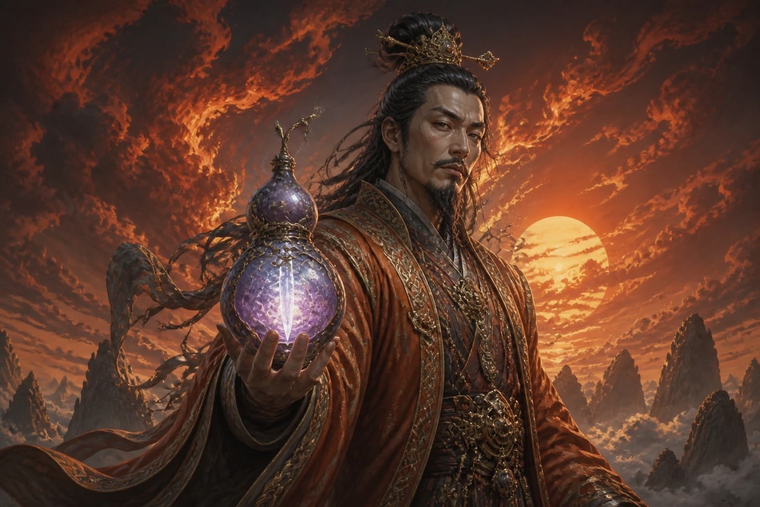 Portrait of Luya Daoren: Independent adept · the Immortal-Slaying Flying Blade