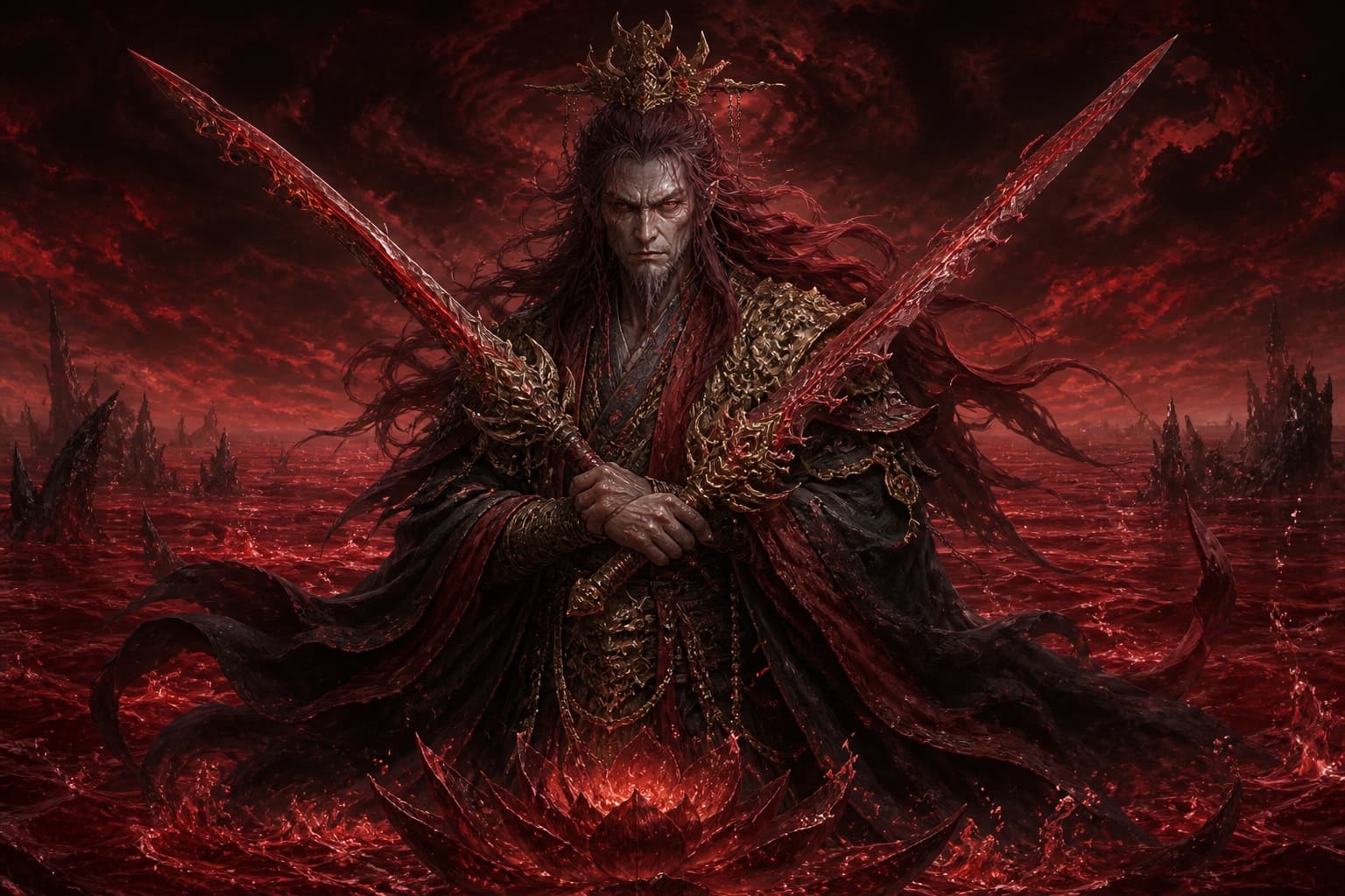 Portrait of Minghe Laozu: Lord of the sea of blood