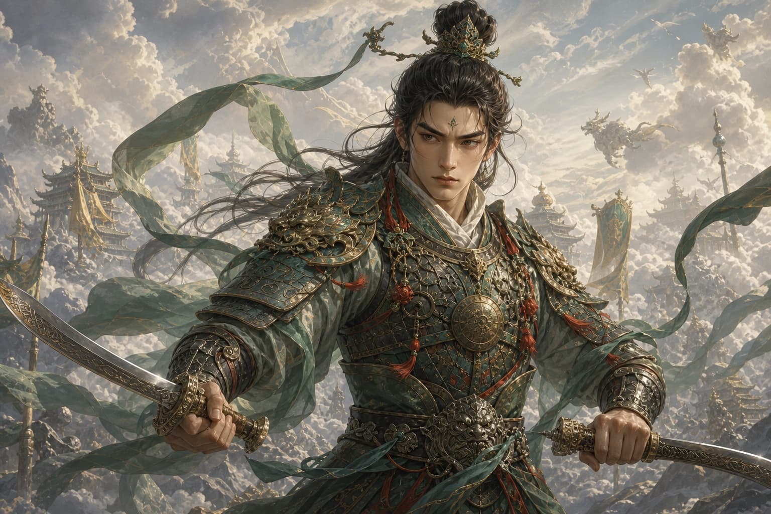 Portrait of Muzha: Under Puxian · Li Jing’s second son