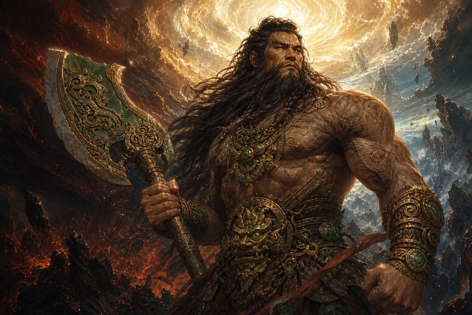 Portrait of Pangu: He who split heaven from earth