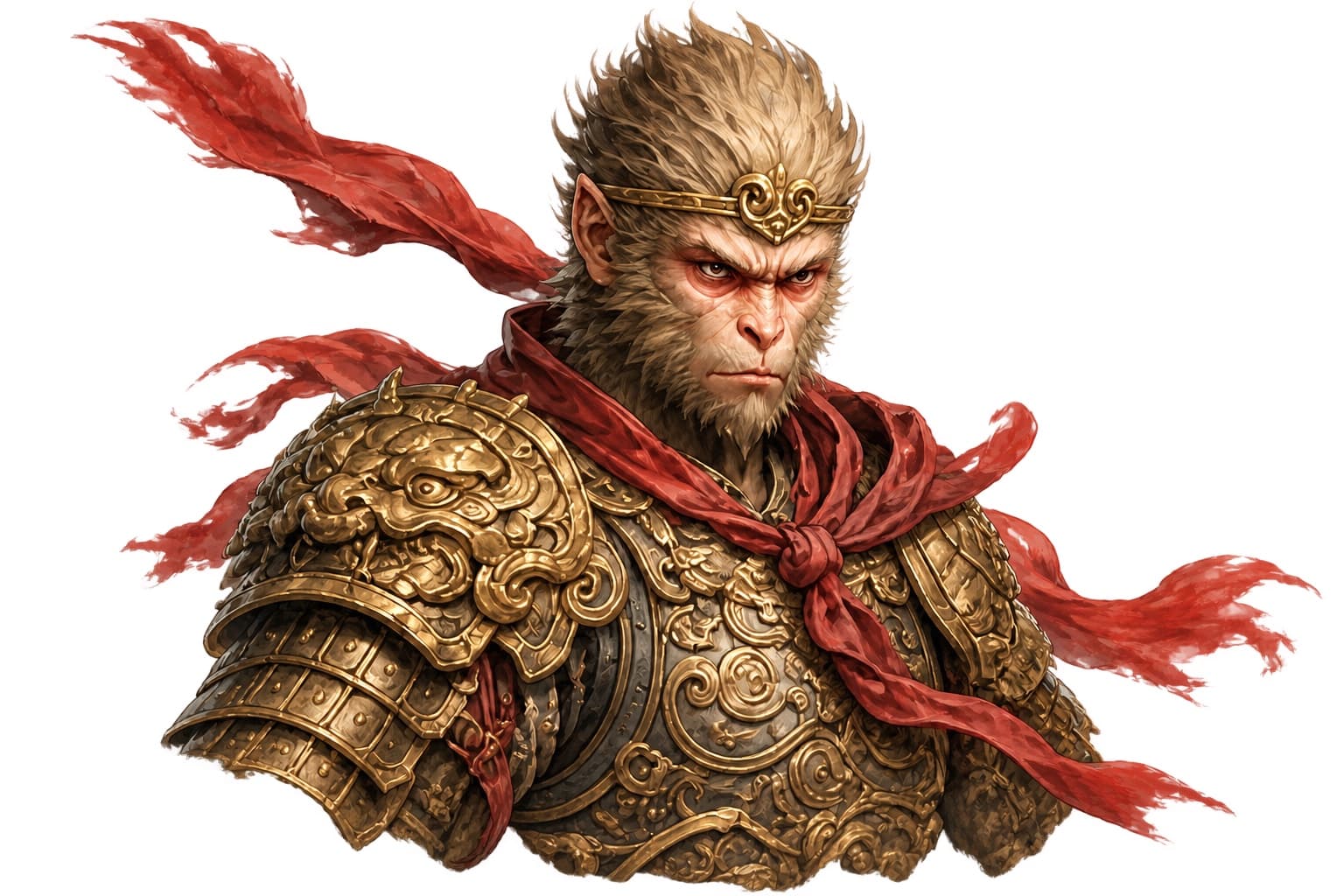 Portrait of Sun Wukong: Great Sage Equal to Heaven · Victorious Fighting Buddha