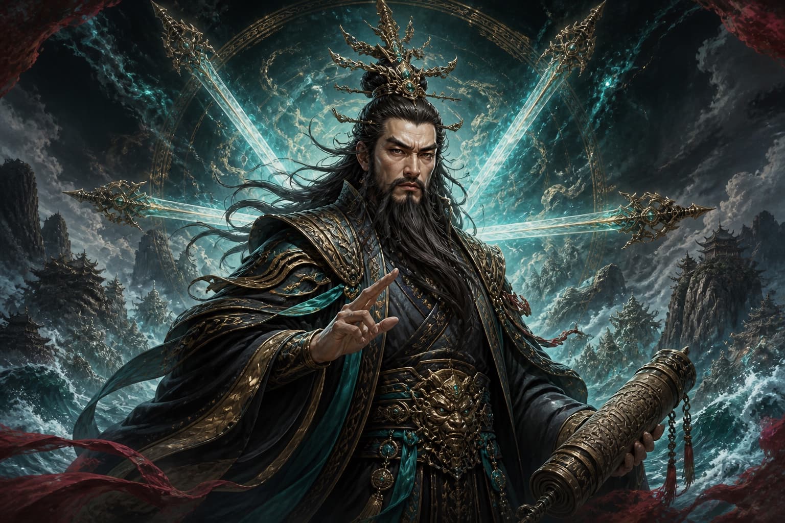 Portrait of Tongtian Jiaozhu: Third of the Three Pure Ones · head of the Jie Sect