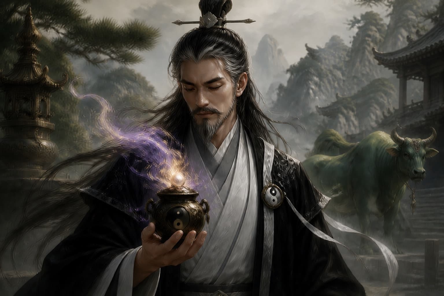 Portrait of Xuandu Dafashi: First disciple of the Human Sect