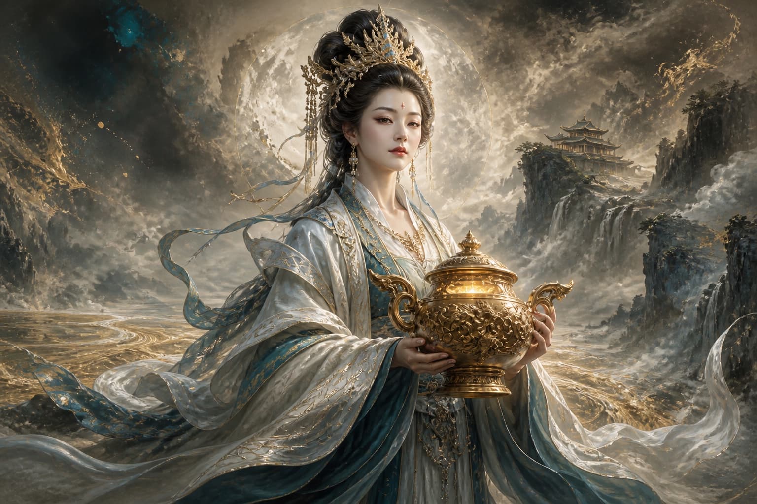 Portrait of Yunxiao: One of the Three Xiao ladies