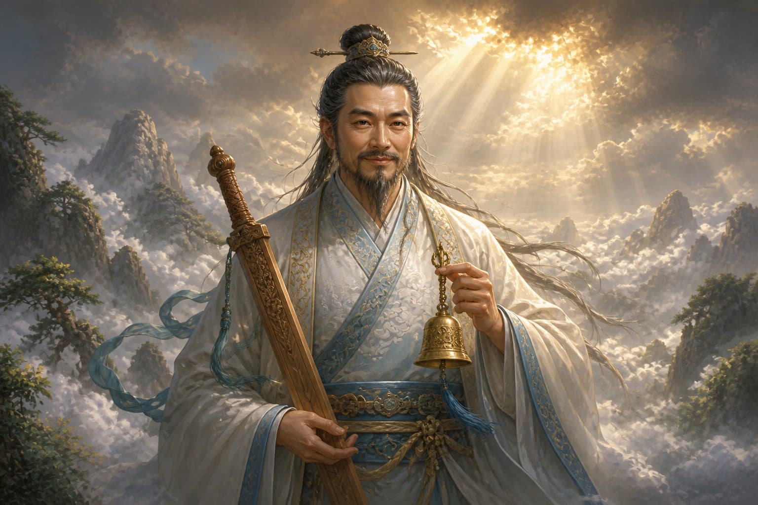 Portrait of Yunzhongzi: The immortal of blessing and virtue