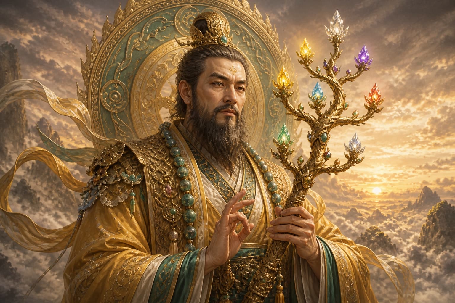 Portrait of Zhunti Daoren: One of the two saints of the West
